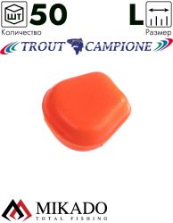 Кукуруза силиконовая Mikado TROUT CAMPIONE CORN LARGE (чеснок) крупная, 001 (50 шт.)