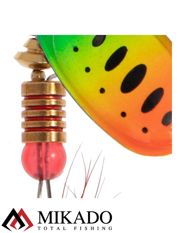 Блесна вращающаяся с кисточкой Mikado BLASTER № 5, 12 г., серебро/29