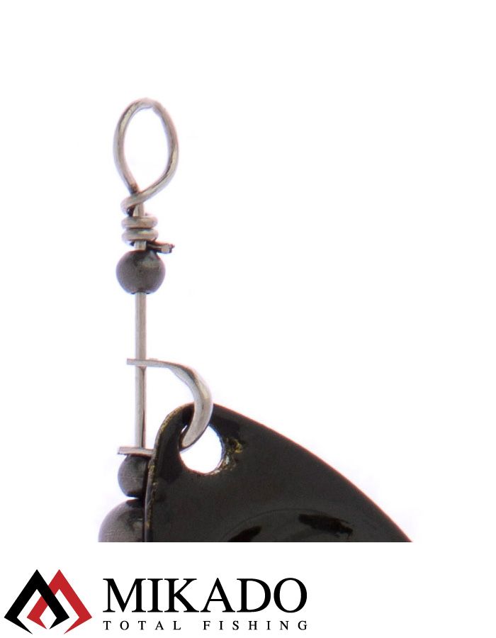 Блесна вращающаяся Mikado HYPNOTIC №2, 4.3 г., BEE, с красной кисточкой, тройник BKK
