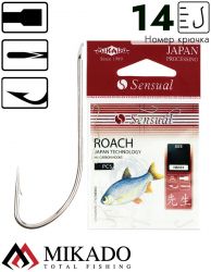 Крючки Mikado SENSUAL - ROACH № 14 NI (с лопаткой) ( 10 шт.), HS101-14N