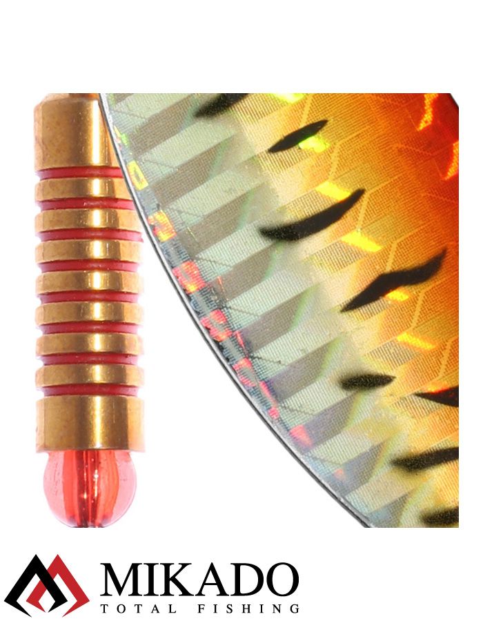 Блесна вращающаяся Mikado STREAM №1, 3.3 г., серебро 69 HOLO, длина лепестка 32 мм.