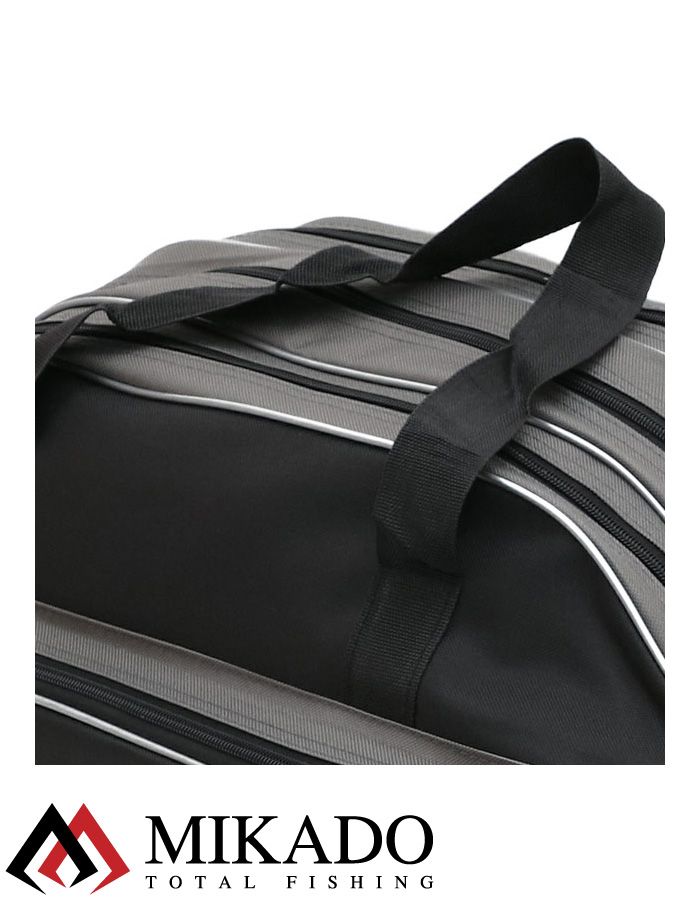 Чехол для удилищ Mikado 3 секционный 150 см. чёрно-серый