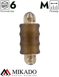 Соединитель лески Mikado MF LINE CONNECTOR размер M (упак.- 6 шт.) пластик