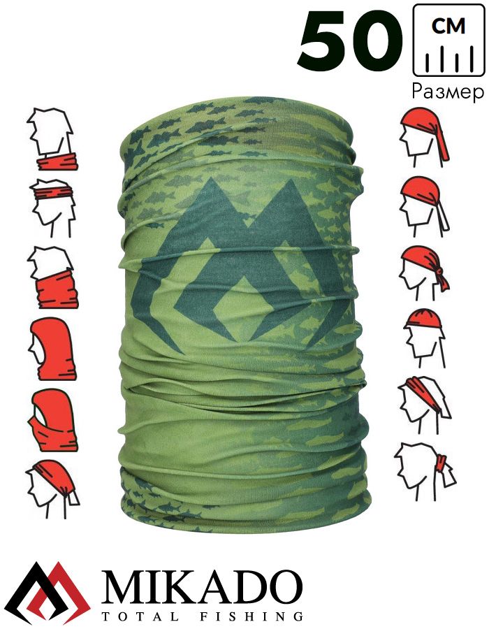 Бафф Mikado дышащий (зелёный) UM-UK005