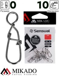 Застежка Mikado Diamond № 0.  тест 10 кг. (12 шт.)