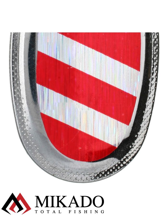 Блесна вращающаяся Mikado FOCUS №1, 3.1 г., серебро 22 HOLO, длина лепестка 21 мм.