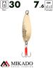 Блесна колеблющаяся Mikado HAMMER №5, 30 г., 7.6 см., золото