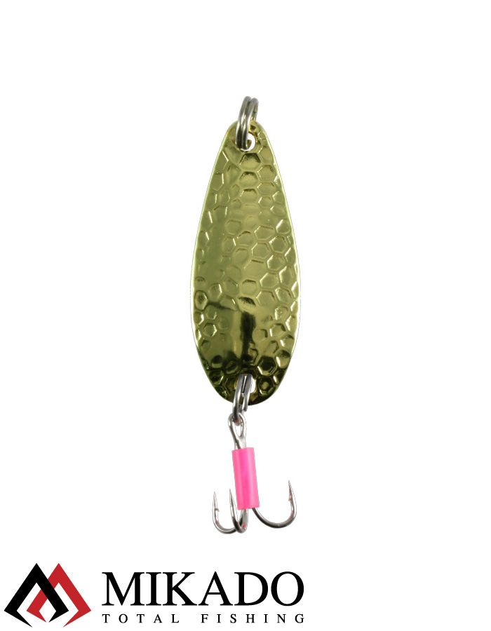Блесна колеблющаяся Mikado HAMMER №5, 30 г., 7.6 см., золото