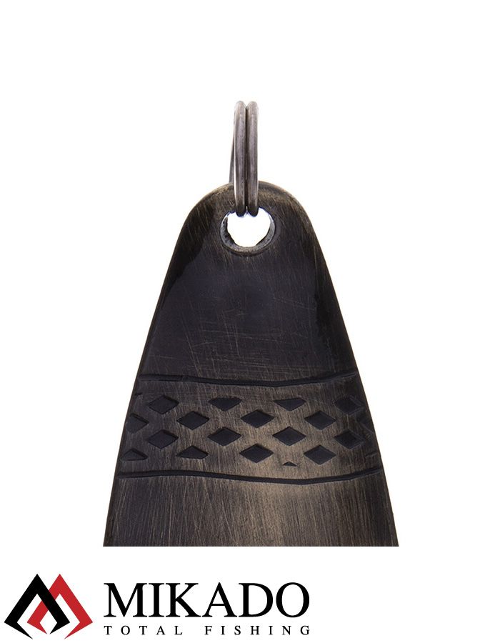 Блесна колеблющаяся Mikado STRIPE №1, 8 г., 4.8 см., состаренная латунь