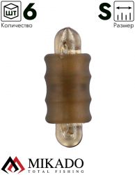 Соединитель лески Mikado MF LINE CONNECTOR размер S (упак.- 6 шт.) пластик