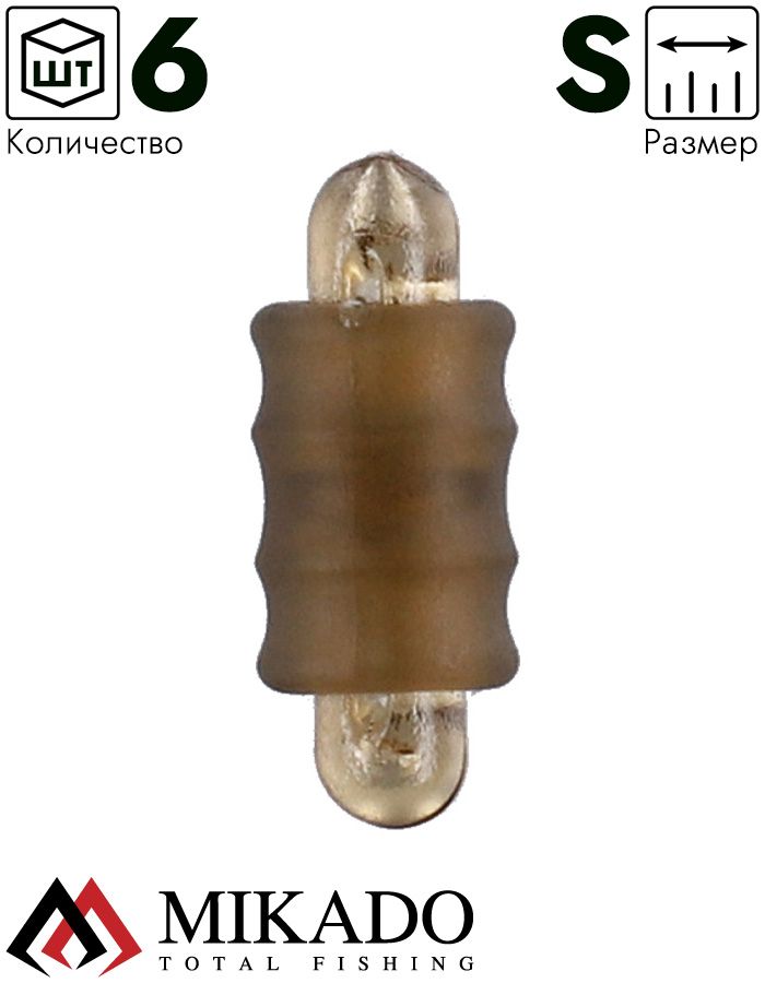 Соединитель лески Mikado MF LINE CONNECTOR размер S (упак.- 6 шт.) пластик