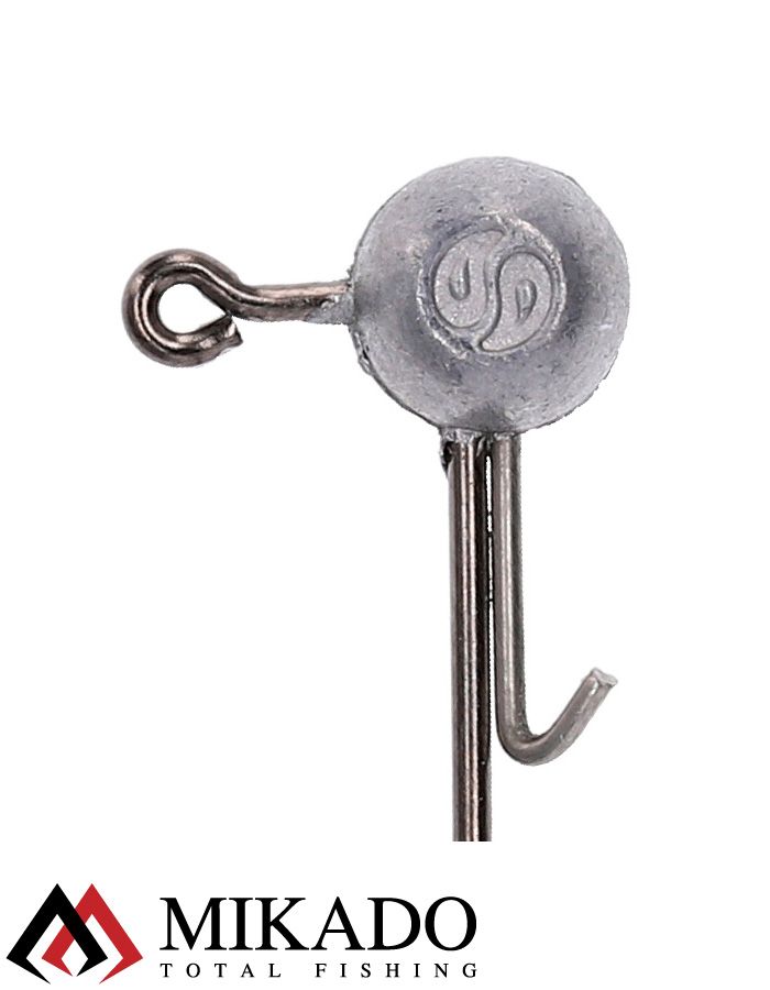 Джиг-головка Mikado SENSUAL NG 2гр., крючок №4, с зацепкой, черный никель (3шт.)
