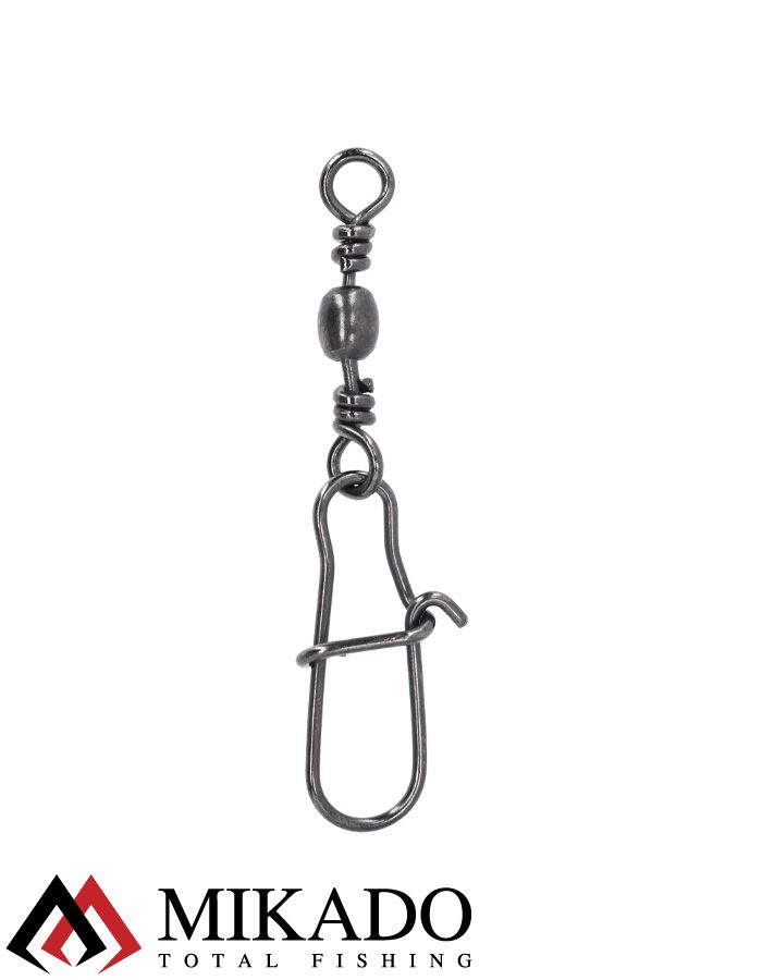 Застежка с вертлюжком Mikado Fastlock № 4, тест 20 кг. (10 шт.)