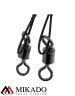 Поводок стальной Mikado X-Plode с вертлюжком и застёжкой 25 см., 10 кг. ( 2 шт.), ZG11-002