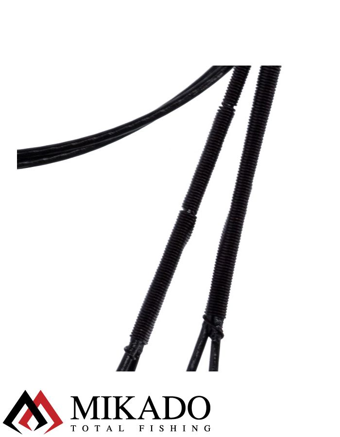 Поводок стальной Mikado X-Plode с вертлюжком и застёжкой 25 см., 10 кг. ( 2 шт.), ZG11-002