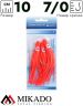 Морская оснастка Mikado OCTOPUS RIG 10 см, крючок № 7/0 (3шт.) RED