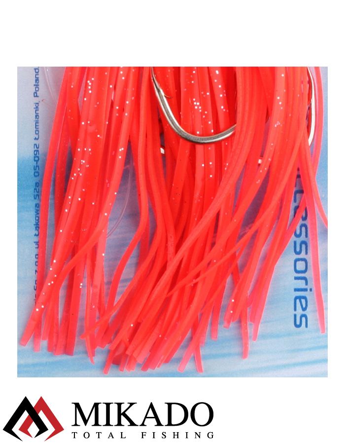 Морская оснастка Mikado OCTOPUS RIG 10 см, крючок № 7/0 (3шт.) RED