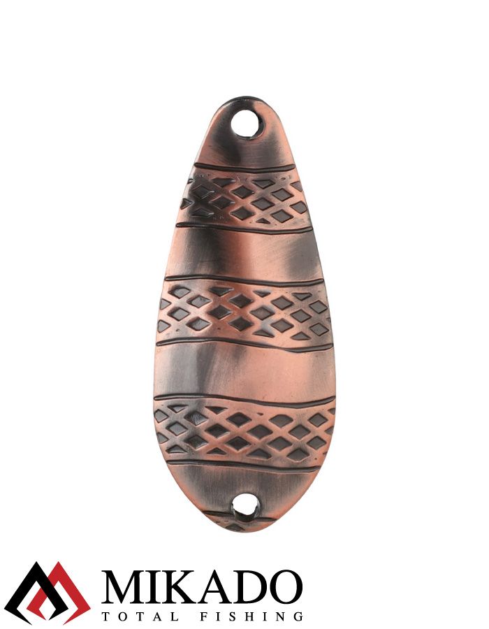 Блесна колеблющаяся Mikado STRIPE №1, 8 г., 4.8 см., состаренная медь
