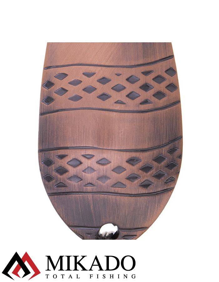 Блесна колеблющаяся Mikado STRIPE №1, 8 г., 4.8 см., состаренная медь