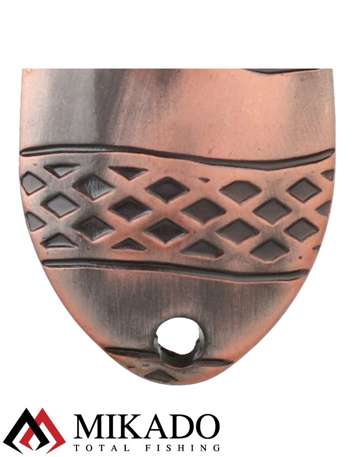 Блесна колеблющаяся Mikado STRIPE №1, 8 г., 4.8 см., состаренная медь