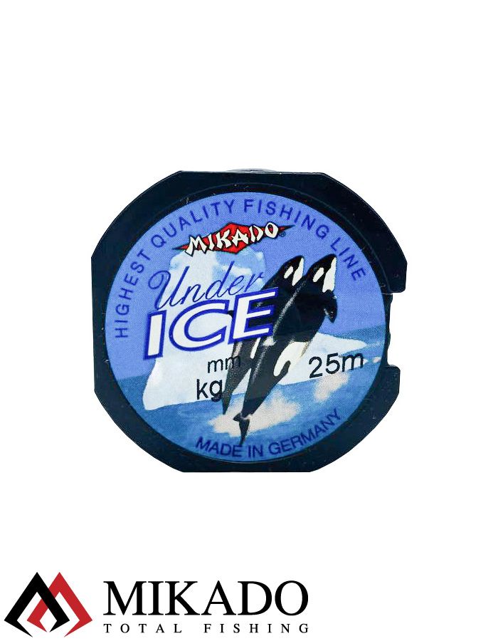 Леска мононить Mikado UNDER ICE 0,14 (25 м) - 2.90 кг.