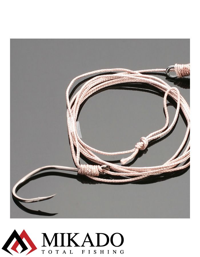 Оснастка Mikado INTRO CAT 125 см, крючок 4/0 + тройник № 4/0