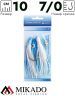 Морская оснастка Mikado OCTOPUS RIG 10 см, крючок № 7/0 (3шт.) BLUE/WHITE