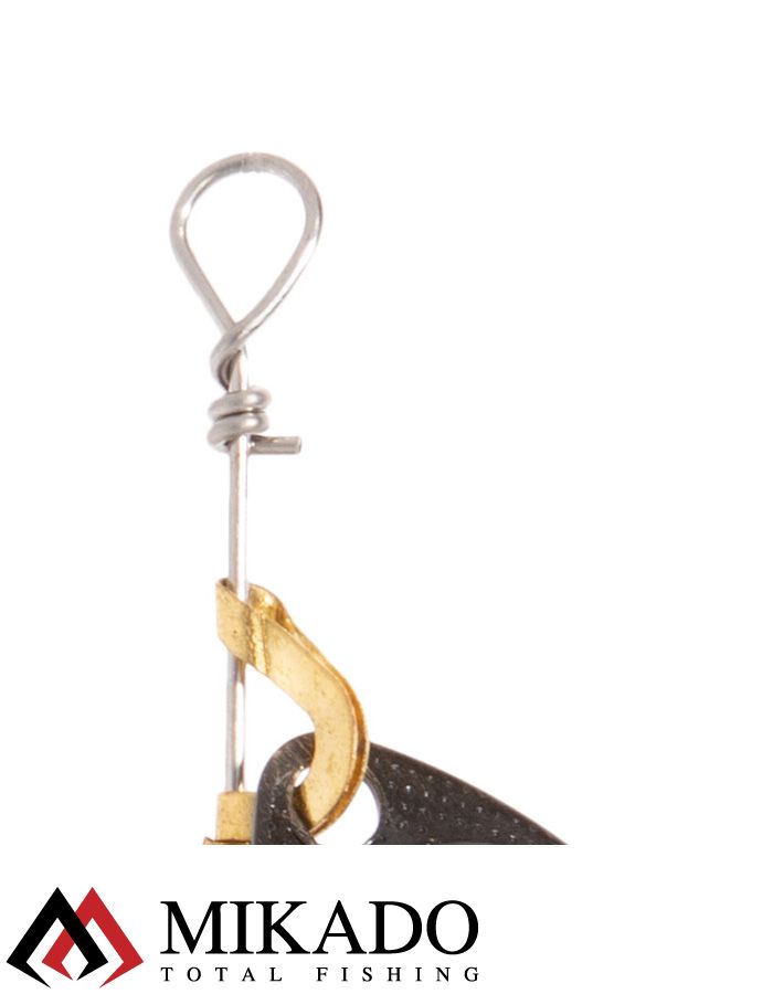 Блесна вращающаяся Mikado FOCUS №1, 3.1 г., состаренная латунь, длина лепестка 21 мм.