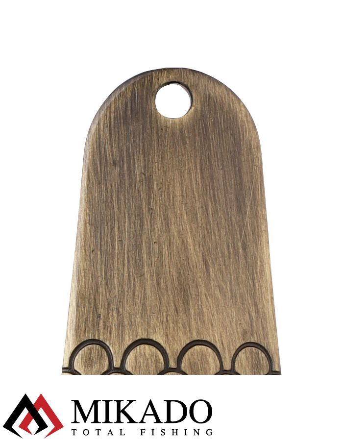 Блесна колеблющаяся Mikado TRYTHON №4, 15 г., 5 см., состаренная латунь