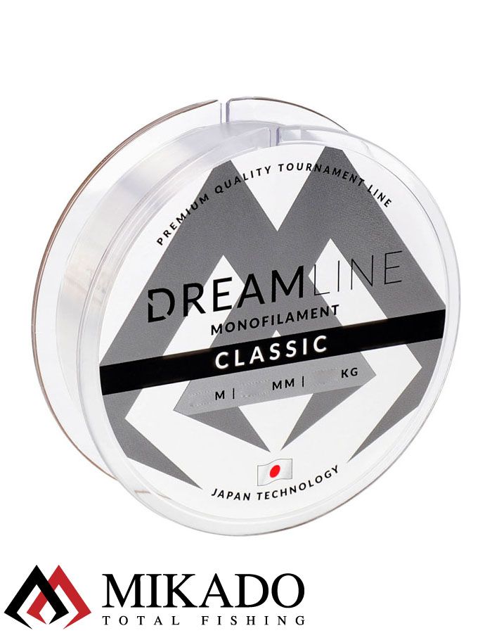 Леска мононить Mikado DREAMLINE CLASSIC - 0.28 (150 м) - 9.33 кг.