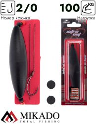 Оснастка Mikado INTRO CAT c подводным поплавком 30 г. / 150 см, крючок № 2/0