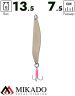 Блесна колеблющаяся Mikado BLEAK №1, 13.5 г., 7.5 см., золото