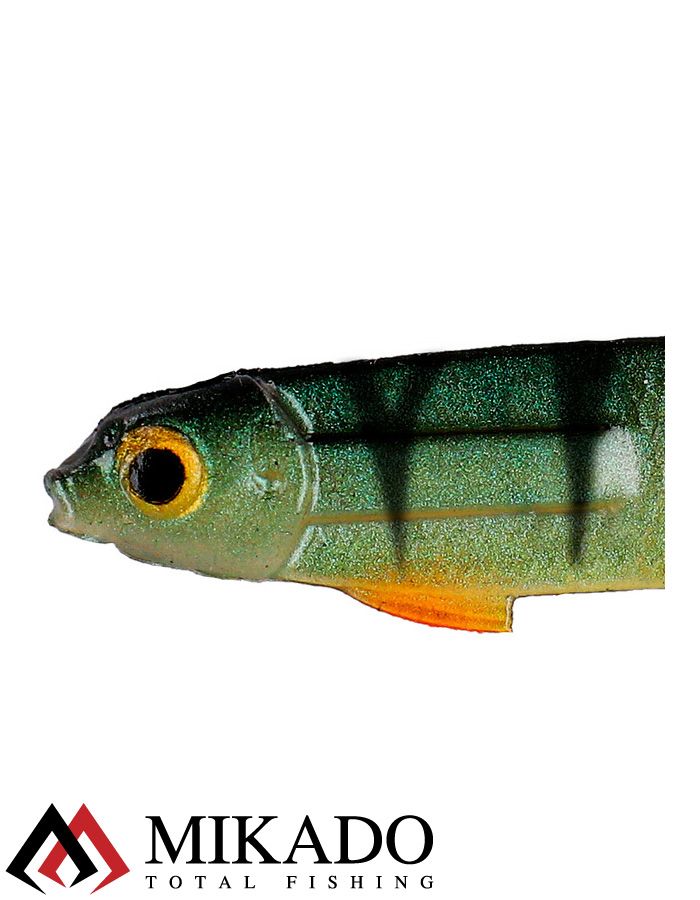 Виброхвост Mikado FLAT FISH 5.5 см., 0.5 г., PERCH (10 шт.)
