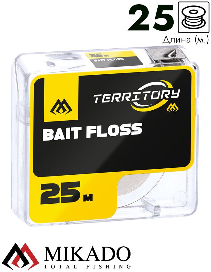 Нить для крепления оснастки Mikado-Territory BAIT FLOSS (25 м)