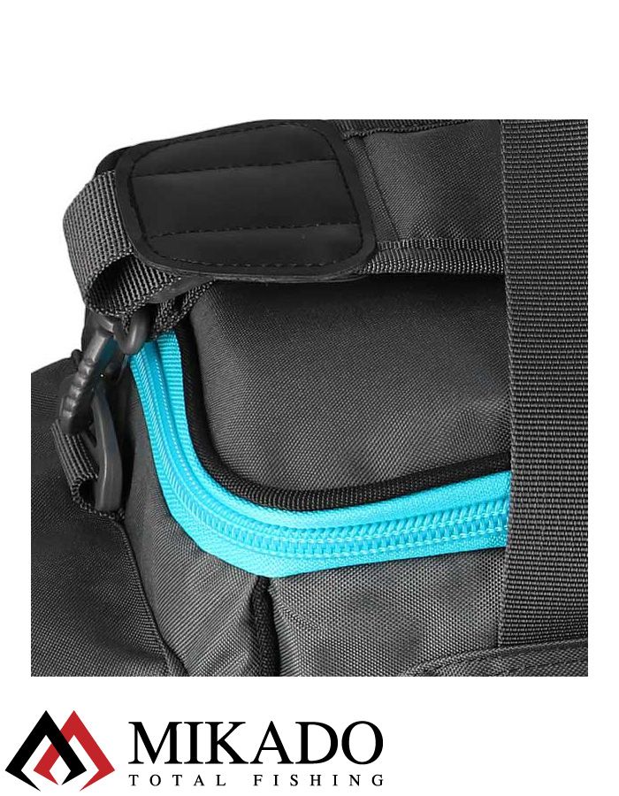 Сумка рыболовная Mikado CAGE FEEDER CARRYALL, размер L (56 x 40 x 31 см.), серая