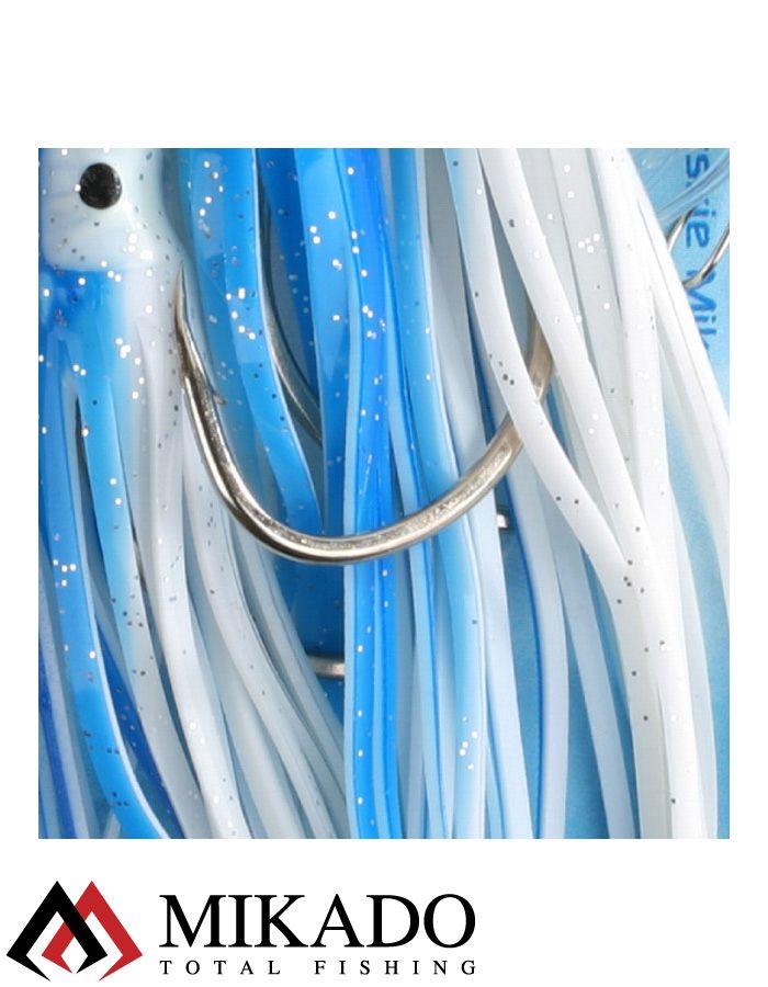 Морская оснастка Mikado OCTOPUS RIG 12 см, крючок № 7/0 (3шт.) BLUE/WHITE