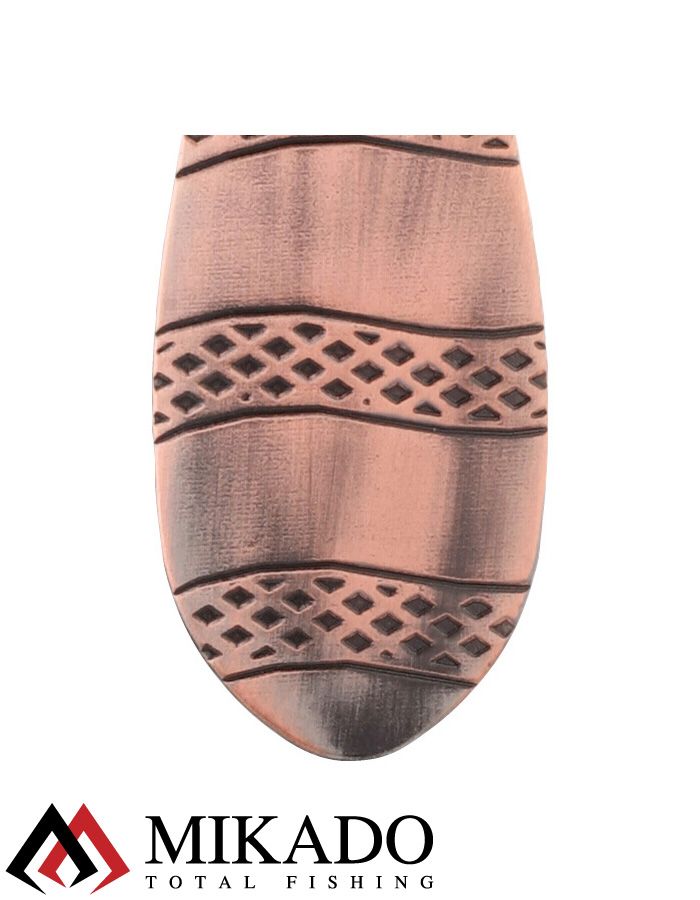 Блесна вращающаяся Mikado DRONE №2, 11.8 г., состаренная медь, длина лепестка 40 мм.