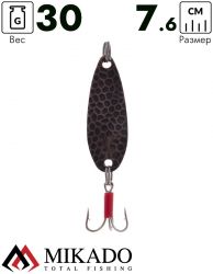 Блесна колеблющаяся Mikado HAMMER №5, 30 г., 7.6 см., состаренная медь