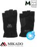 Перчатки рыболовные флисовые без пальцев Mikado UMR-11B-M чёрно-серые размер M