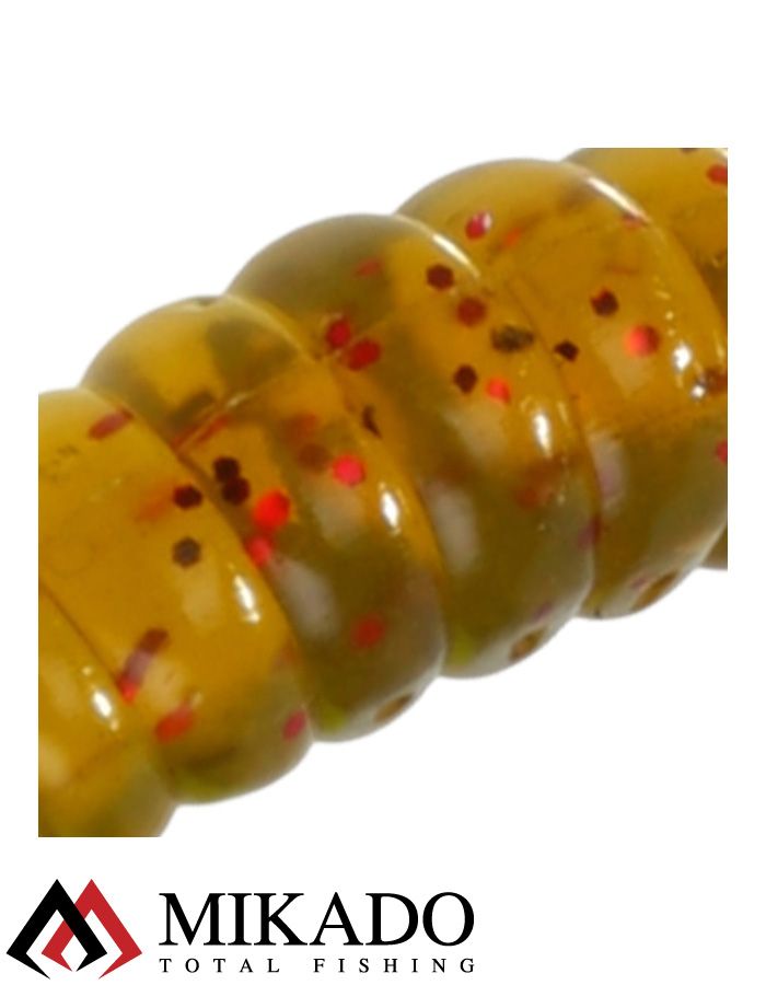 Личинка крупная силиконовая Mikado TROUT CAMPIONE GARLIC (чеснок) 2.6 см., 0.58 г., 131 (15 шт.)