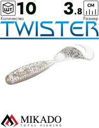 Твистер Mikado TWISTER 38 мм., 0.6 г., 67 (10 шт.)
