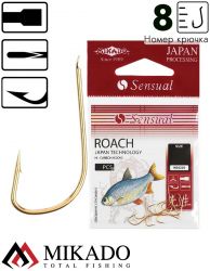 Крючки Mikado SENSUAL - ROACH № 8 G (с лопаткой) ( 10 шт.)