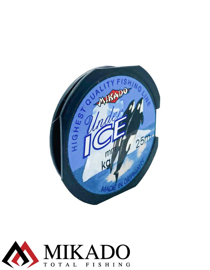 Леска мононить Mikado UNDER ICE 0,20 (25 м) - 4.80 кг.