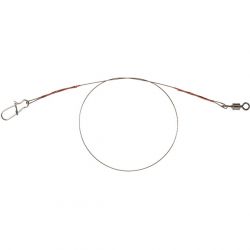 Поводок стальной Mikado X-Plode с вертлюжком и застёжкой FS 15 см., 5 кг. ( 2 шт.)