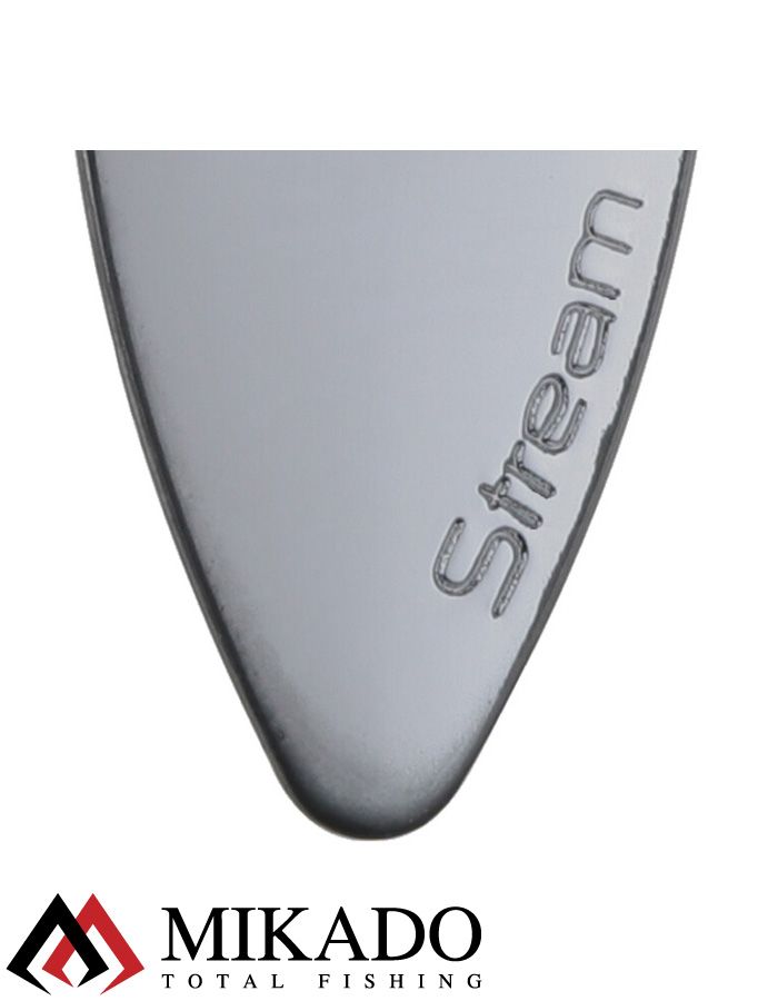 Блесна вращающаяся Mikado STREAM №1, 3.3 г., состаренное серебро, длина лепестка 32 мм.