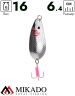 Блесна колеблющаяся Mikado DUENDE №1, 16 г., 6.4 см., серебро