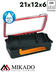 Коробка рыболова Mikado UACH-H392 ( 21 см x 12 см x 6 см.)