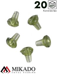 Стопоры для крючка Mikado зелёные (20 шт.)
