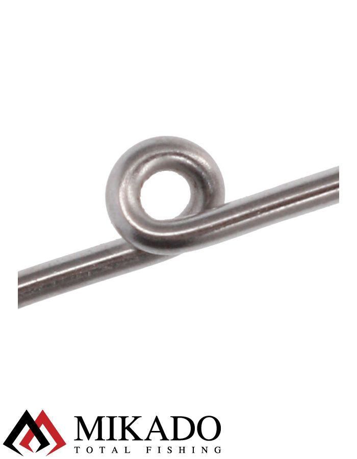 Застежка для крепления живца на сома Mikado CATFISH LIVE BAIT SNAP, размер L (упак. - 2 шт.), цвет никель, AMC-039-L