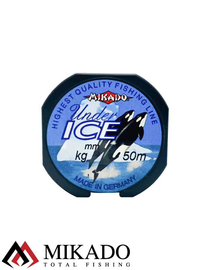 Леска мононить Mikado UNDER ICE 0,08 (50 м) - 1.20 кг.